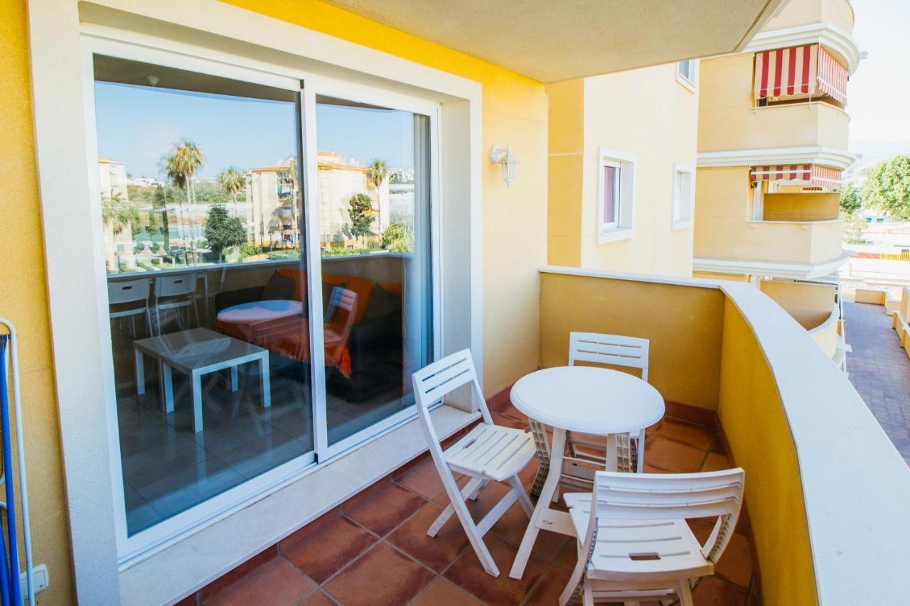 Espectacular residencial en 2a linea Piscina Tenis Algarrobo Costa Exterior foto